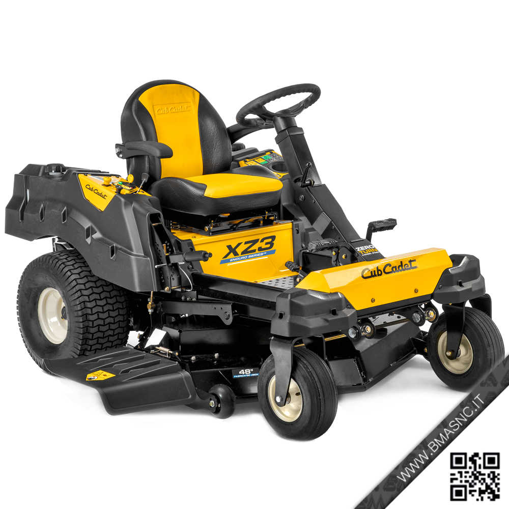 CUB CADET XZ3 122 - TRATTORINO RASAERBA SCARICO LATERALE/MULCHING  RAGGIO ZERO A VOLANTE